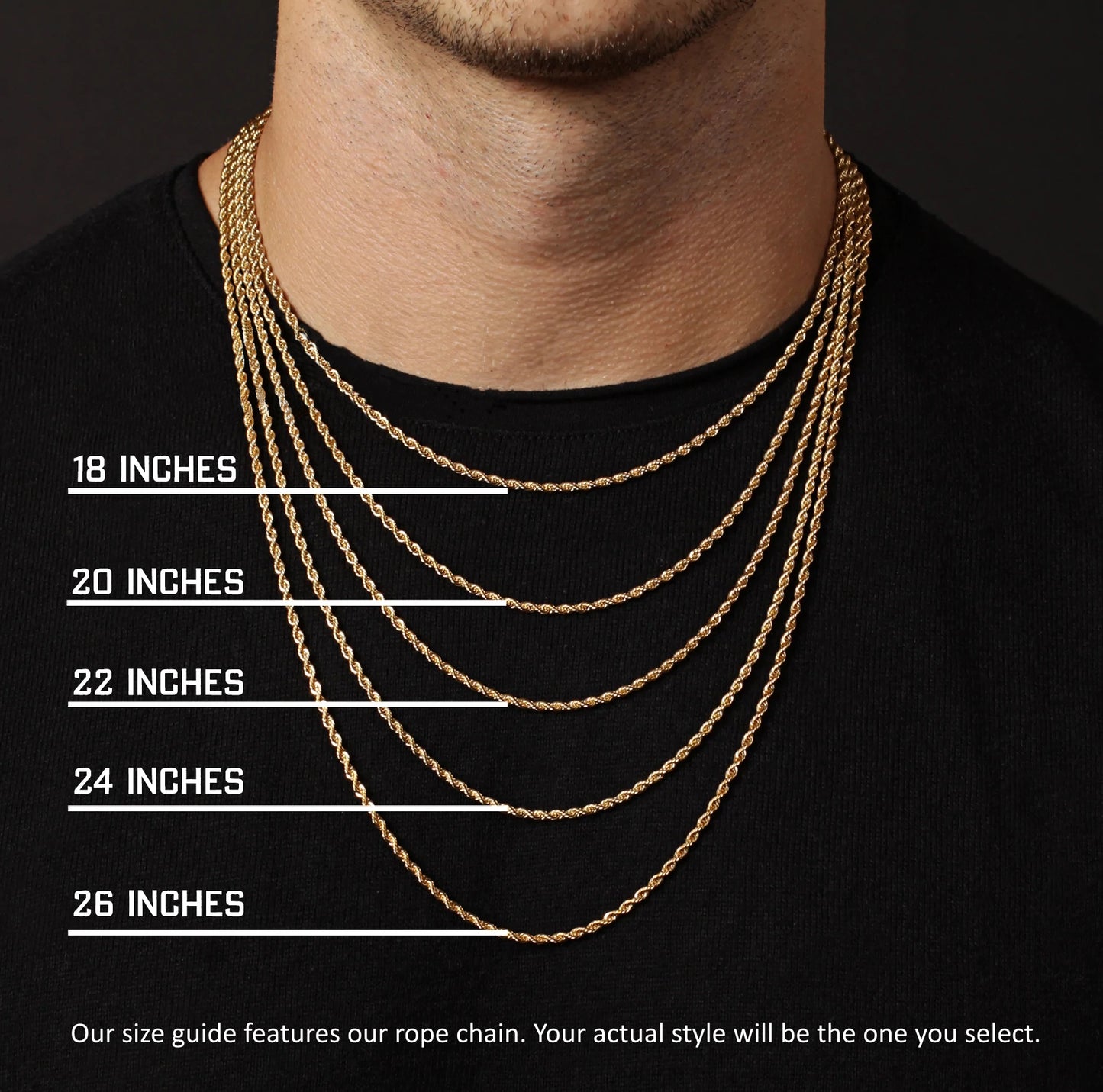 Silver Black Rhodium Cuban Link Chain 6mm