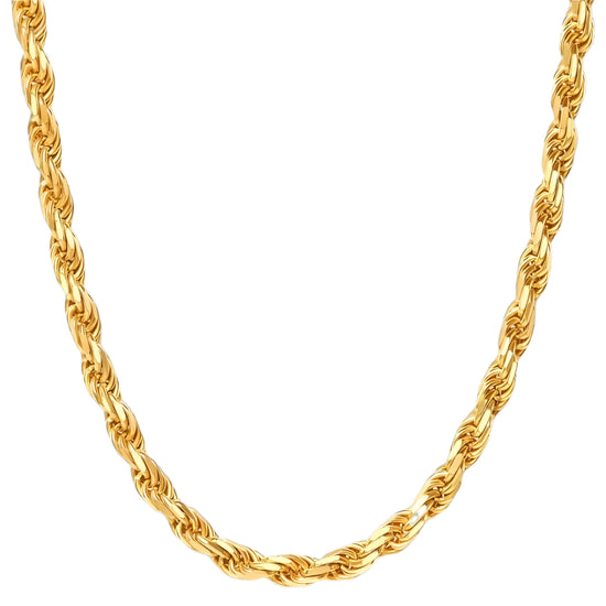 Gold Rope Chain 4mm