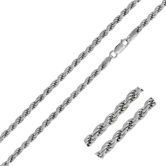 Silver Rope Chain 4mm