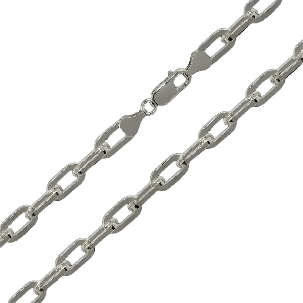 Silver Paperclip Chain 6mm