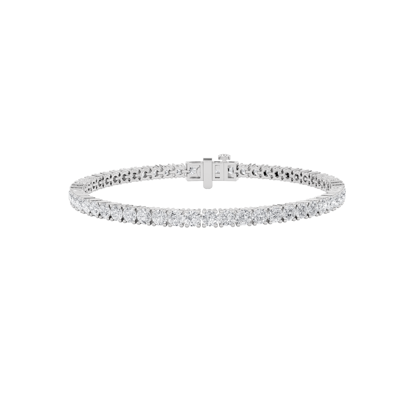 14KW 6ctw F+VS+ Lab Grown Diamond Bracelet