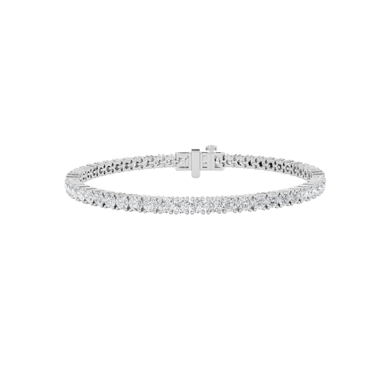 14KW 6ctw F+VS+ Lab Grown Diamond Bracelet