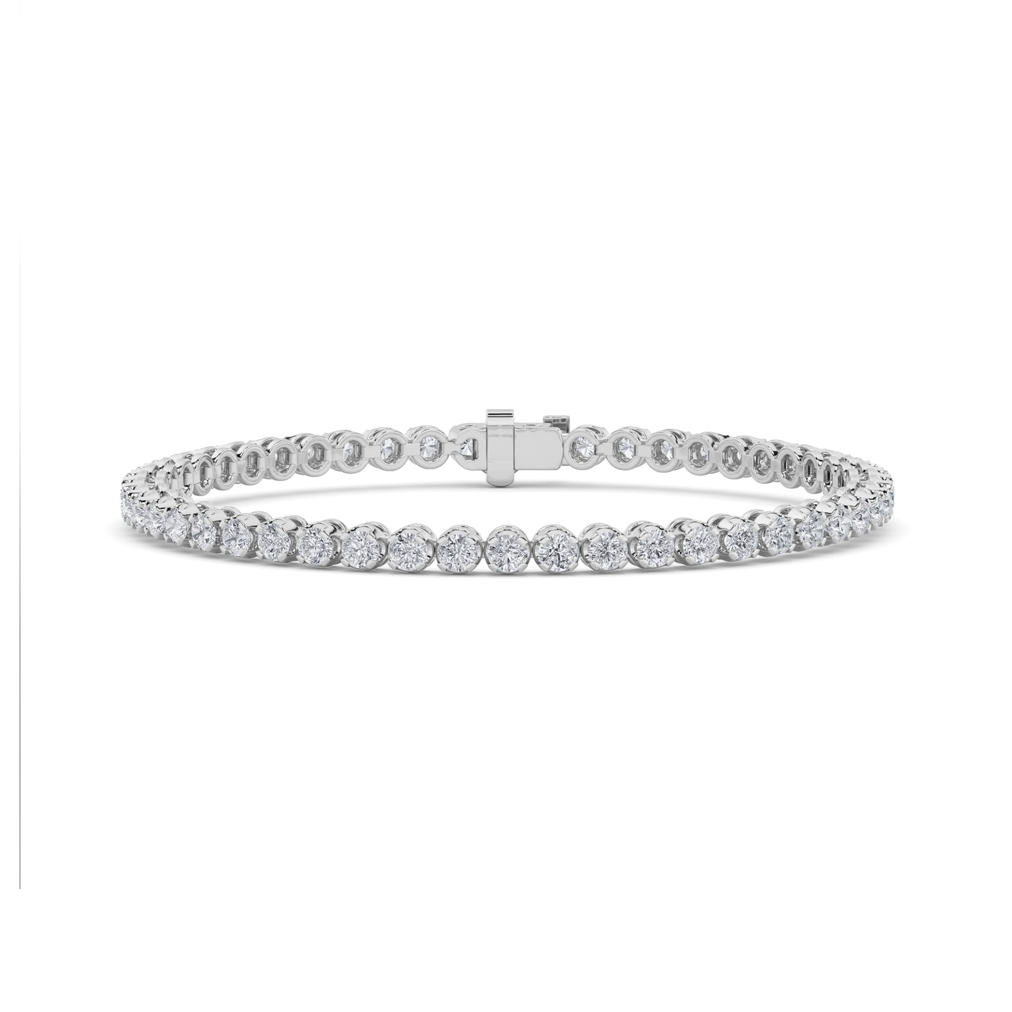 14KW 8ctw F+VS+ Lab Grown Diamond Bracelet