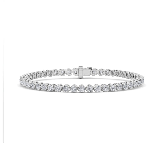 14KW 8ctw F+VS+ Lab Grown Diamond Bracelet