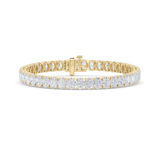 14KY 16.5ctw F+VS+ Lab Grown Diamond Bracelet