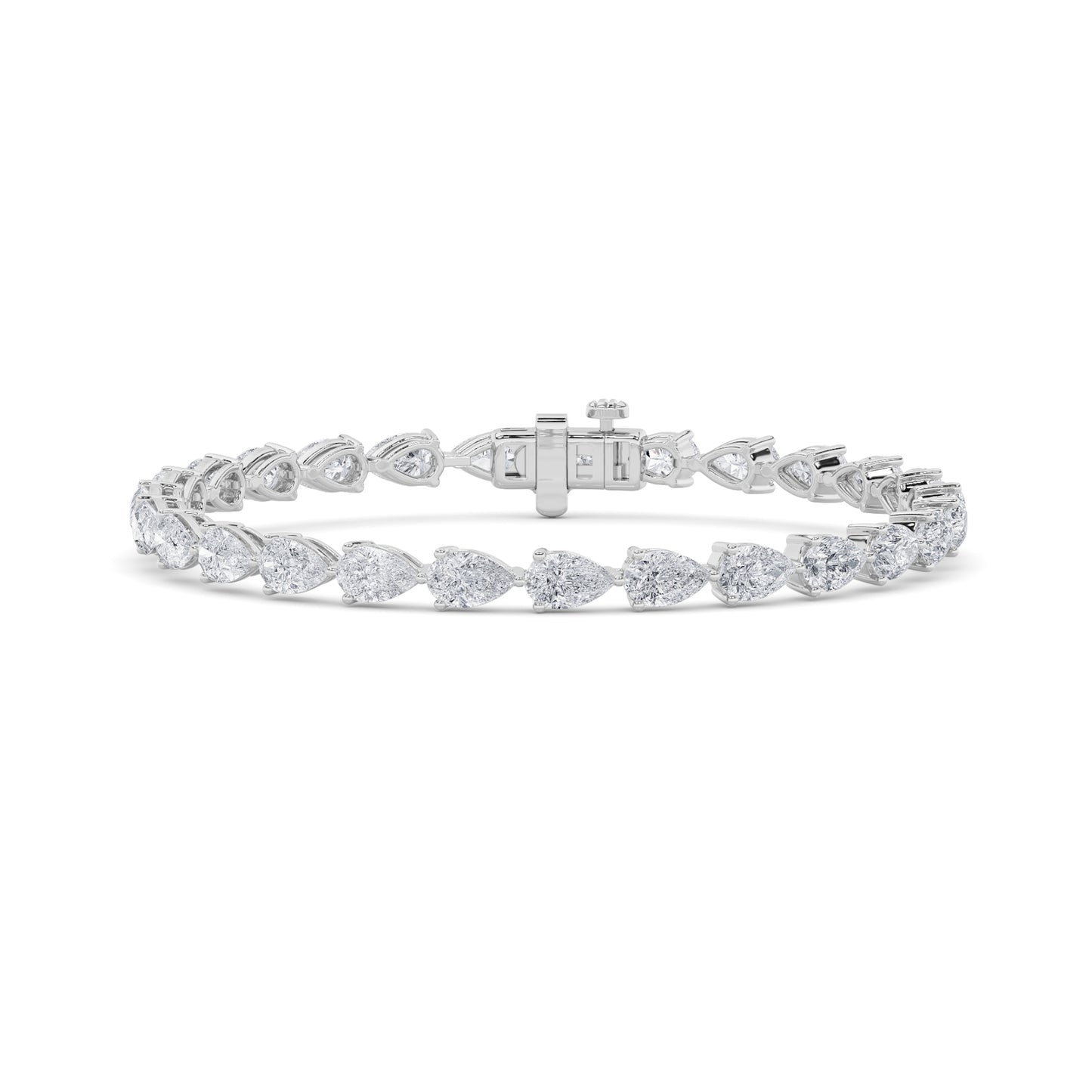14KW 10ctw F+VS+ Lab Grown Diamond Bracelet