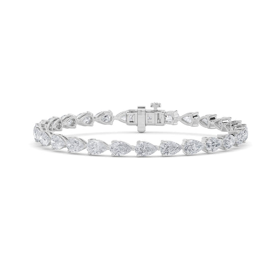 14KW 10ctw F+VS+ Lab Grown Diamond Bracelet