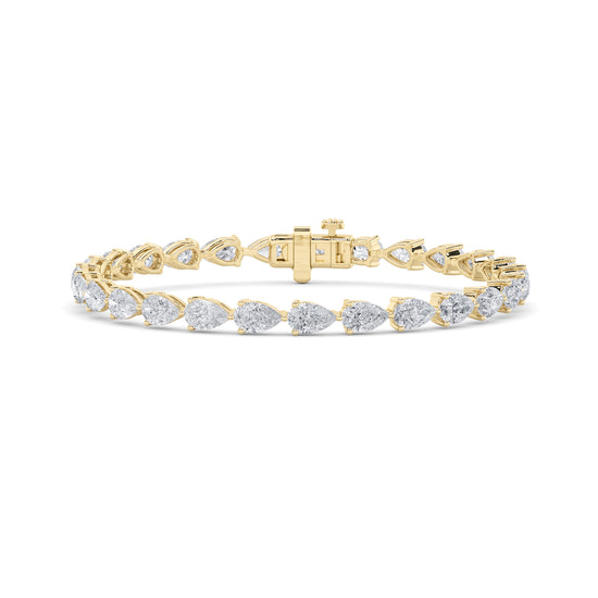 14KY 10ctw F+VS+ Lab Grown Diamond Bracelet