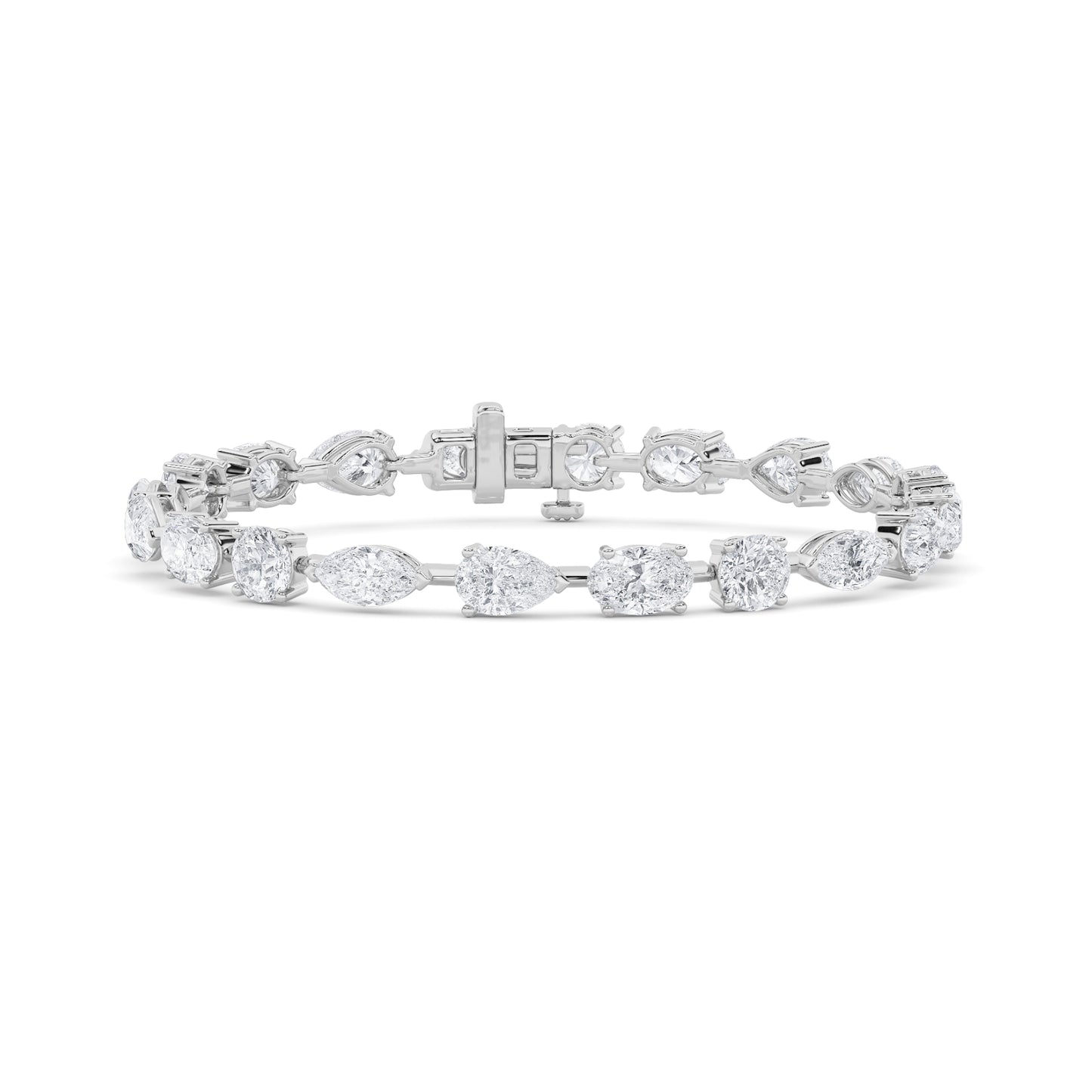 14KW 12ctw F+VS+ Lab Grown Diamond Bracelet