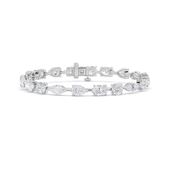 14KW 12ctw F+VS+ Lab Grown Diamond Bracelet