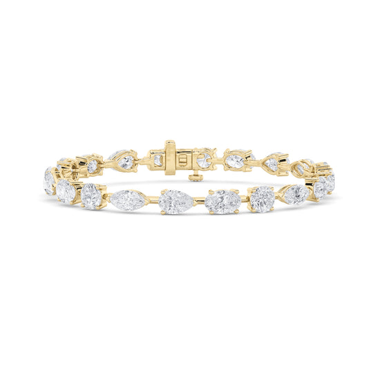 14KY 10ctw F+VS+ Lab Grown Diamond Bracelet