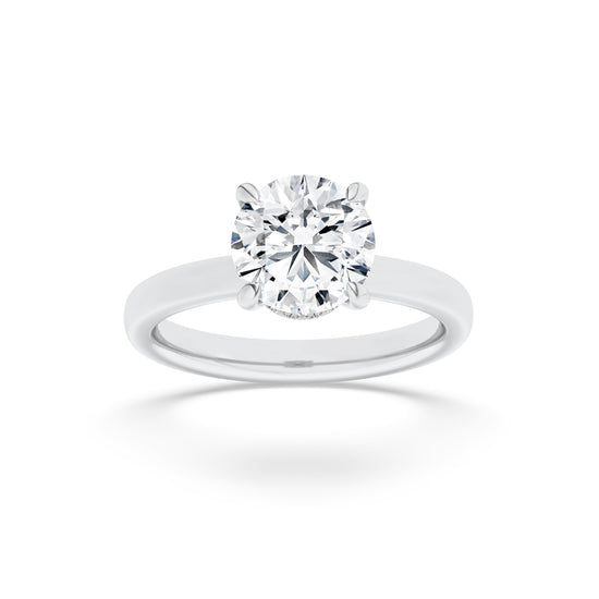 14KW 1.5ctw F+VVS+ Lab Grown Diamond Ring