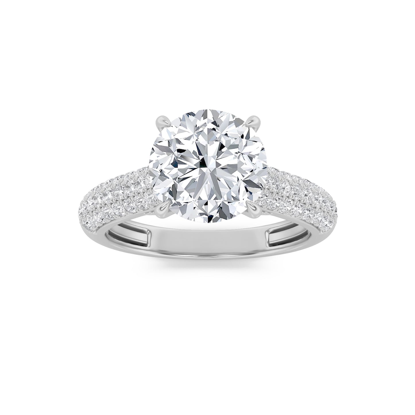 14KW 1.5ctw F+VS+ Lab Grown Diamond Ring