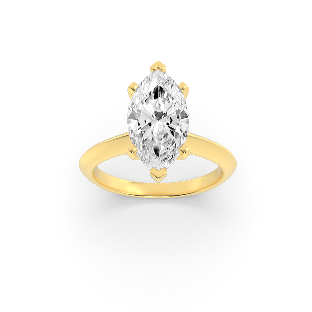 14KY 3ctw G+VS+ Lab Grown Diamond Ring