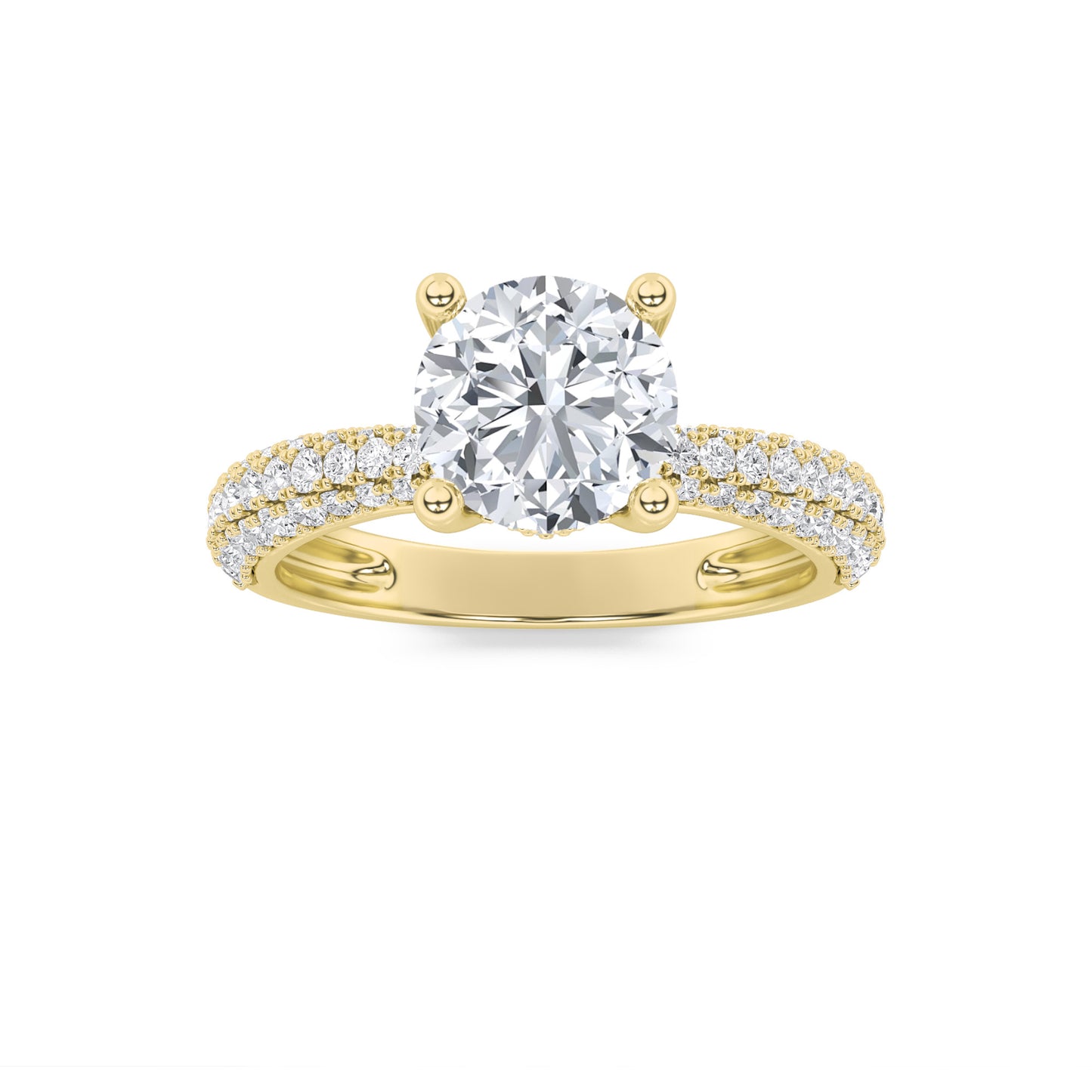 14KY 2ctw F+VS+ Lab Grown Diamond Ring
