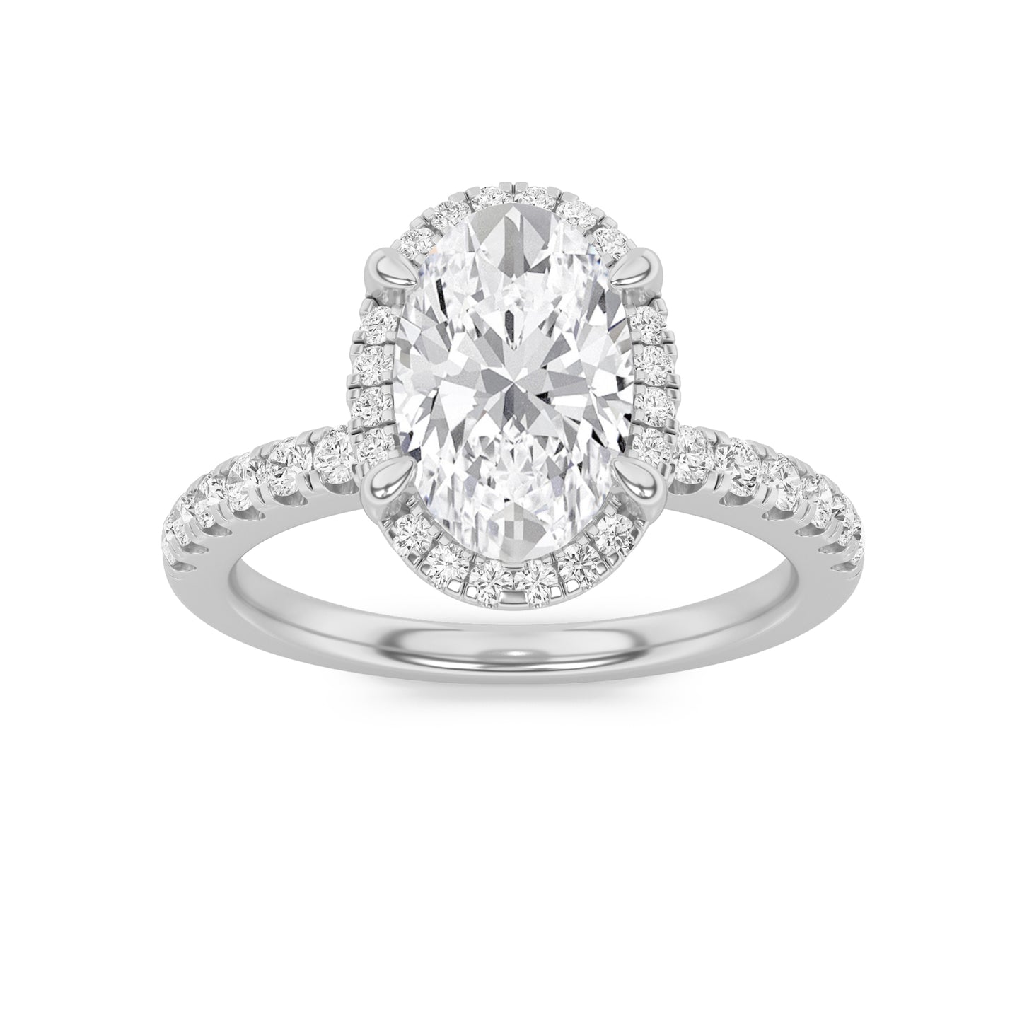 14KW 2.1ctw F+VS+/YELLOW Lab Grown Diamond Ring