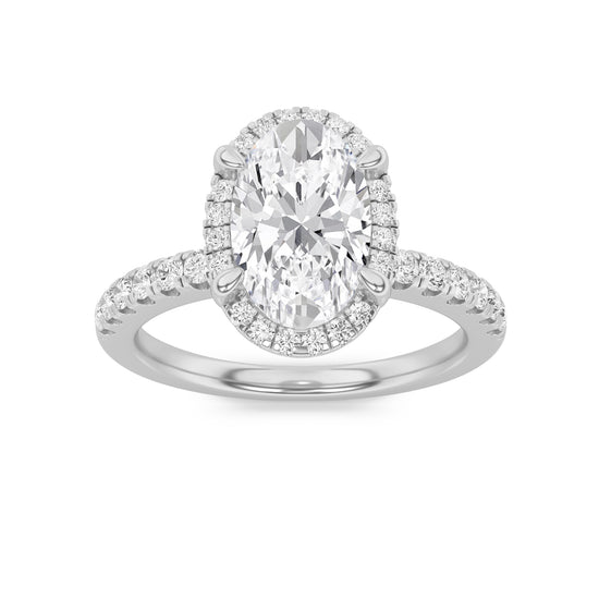 14KW 2.1ctw F+VS+/YELLOW Lab Grown Diamond Ring
