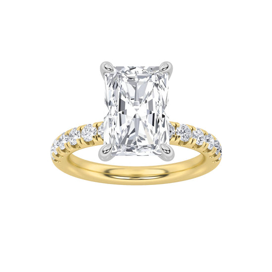 14KYW 2ctw F+VVS+ Lab Grown Diamond Ring
