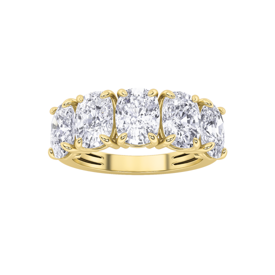 14KY 4.9ctw F+VS+ Lab Grown Diamond Ring