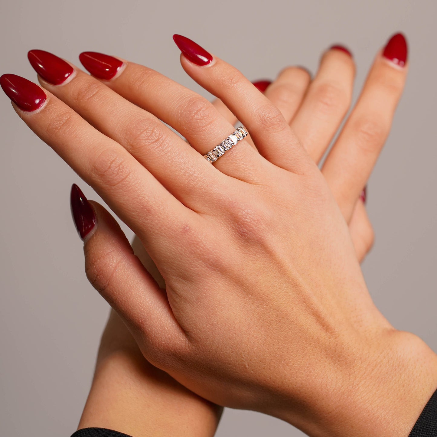 Moissanite Eternity Band