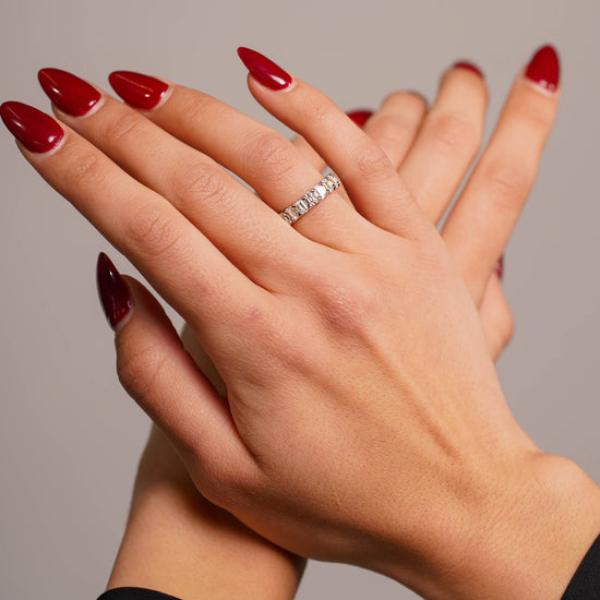 Moissanite Eternity Band