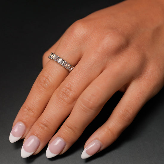 Moissanite Eternity Band